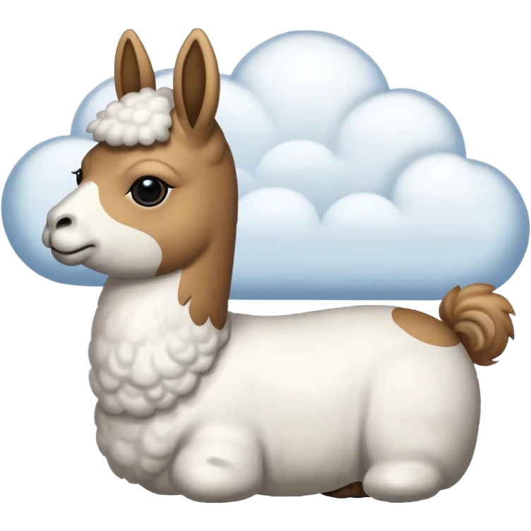 cloud patterned lama emoji