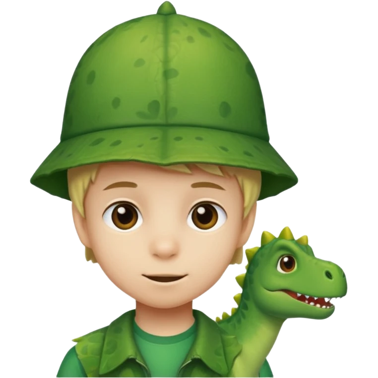 Dinosaur Hat Kid emoji