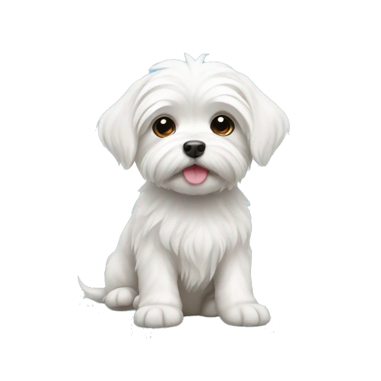 Maltese puppy emoji