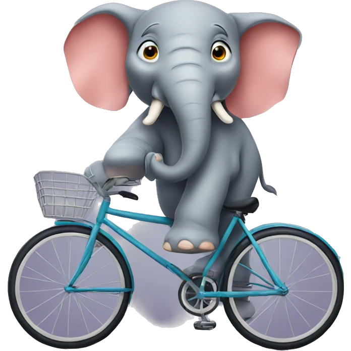 elephant on a bicycle  emoji