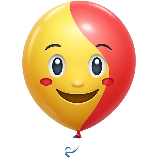 Giant smile on a balloon emoji