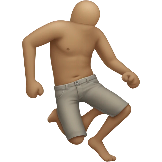 taking pants off emoji