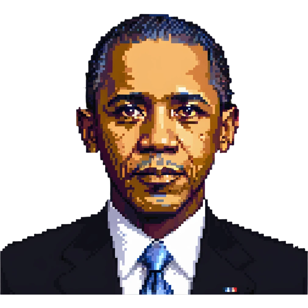 portrait of Barack Obama emoji