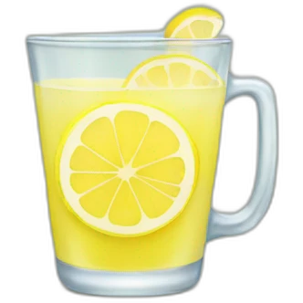 A lemonade emoji