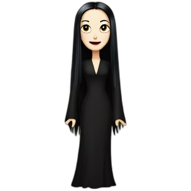 Morticia Addams emoji