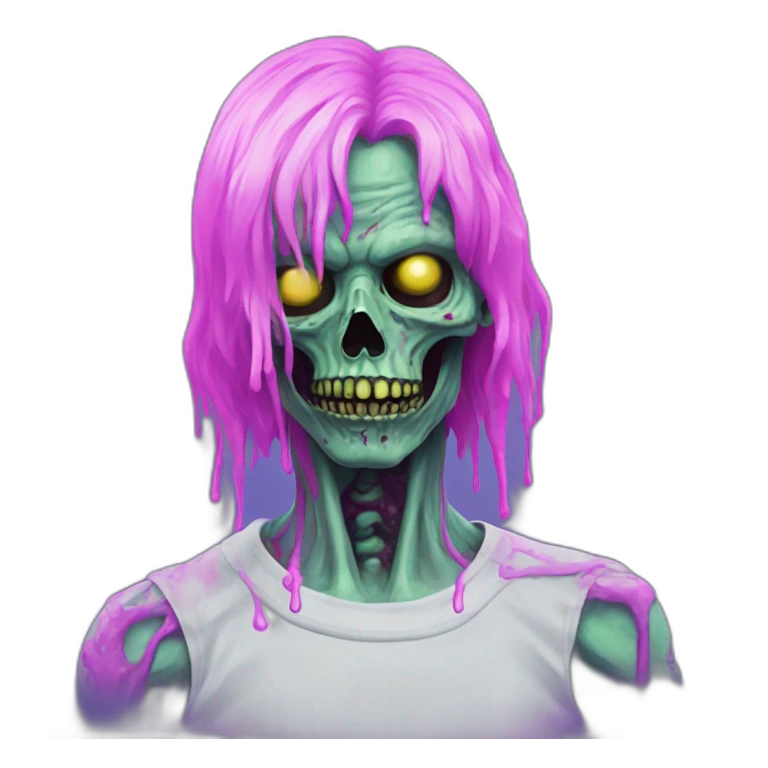Vaporwave zombie person  emoji