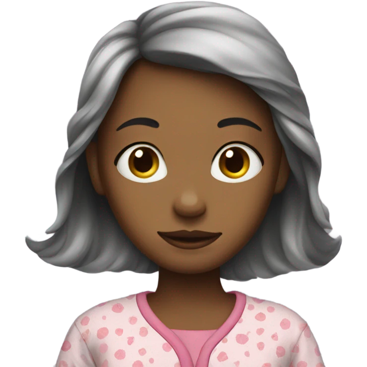 a girl with pajamas  emoji