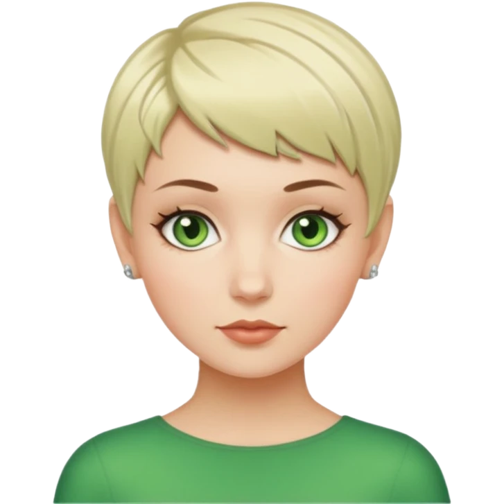 white girl pixie cut  emoji