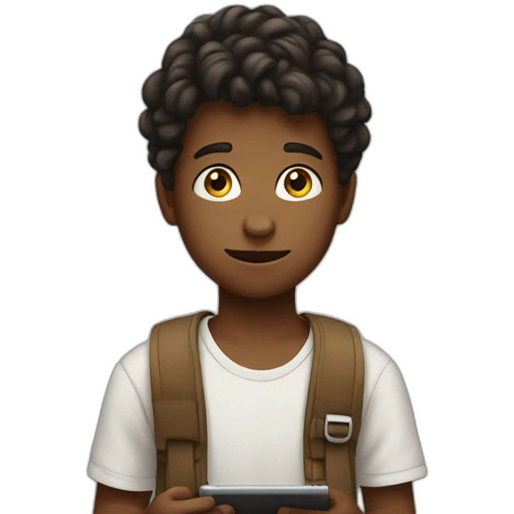 Boy with i pad emoji