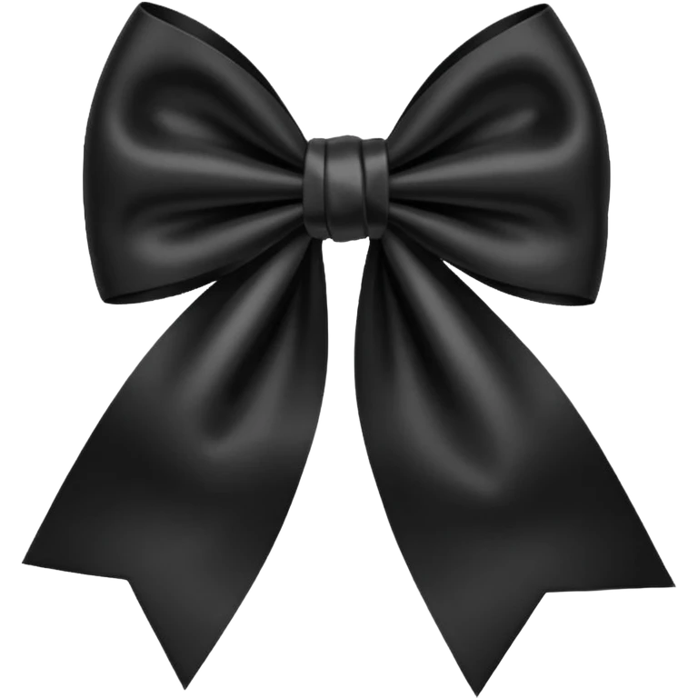 Black bow emoji