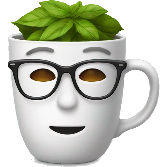 tea with glasses  emoji