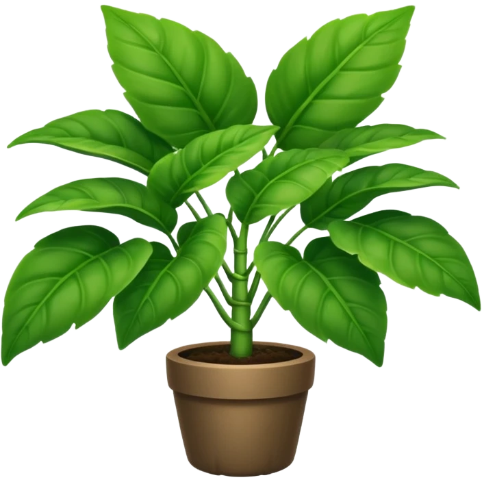 ultra realistic plant "flex" emoji
