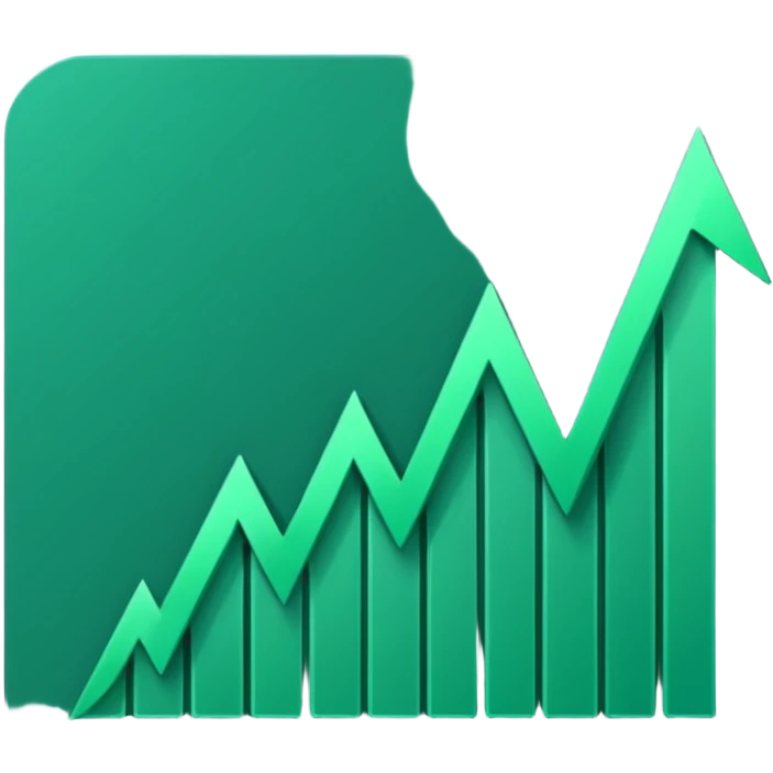 dark green growth graph emoji