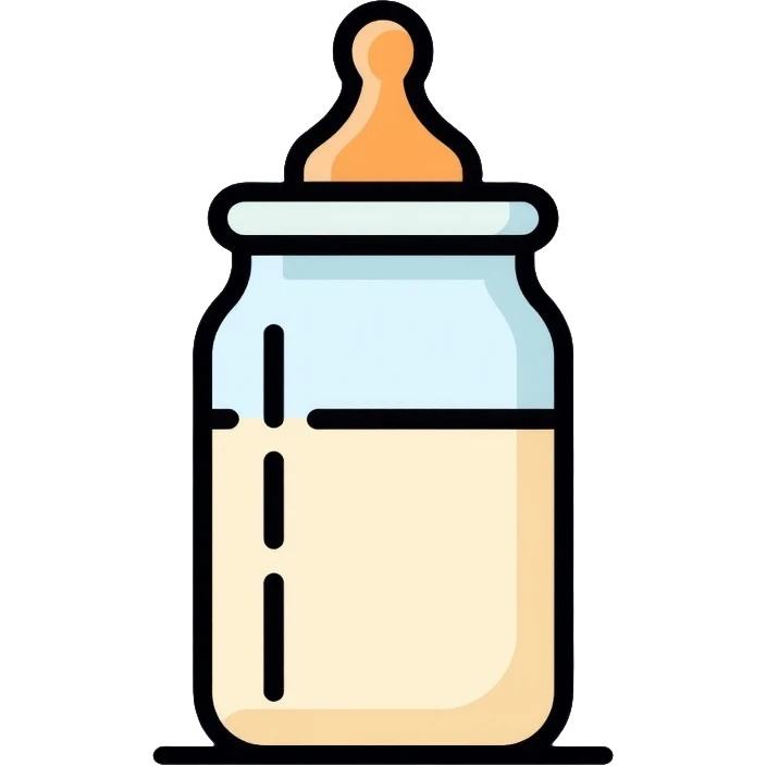 baby bottle with milk, biberon emoji