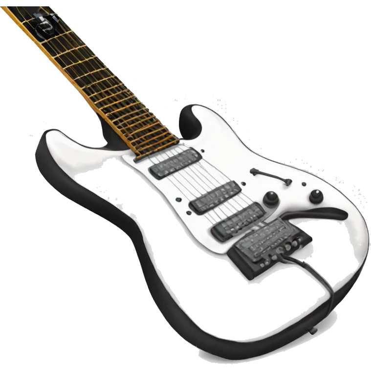 Anatomically correct heart electric guitar emoji