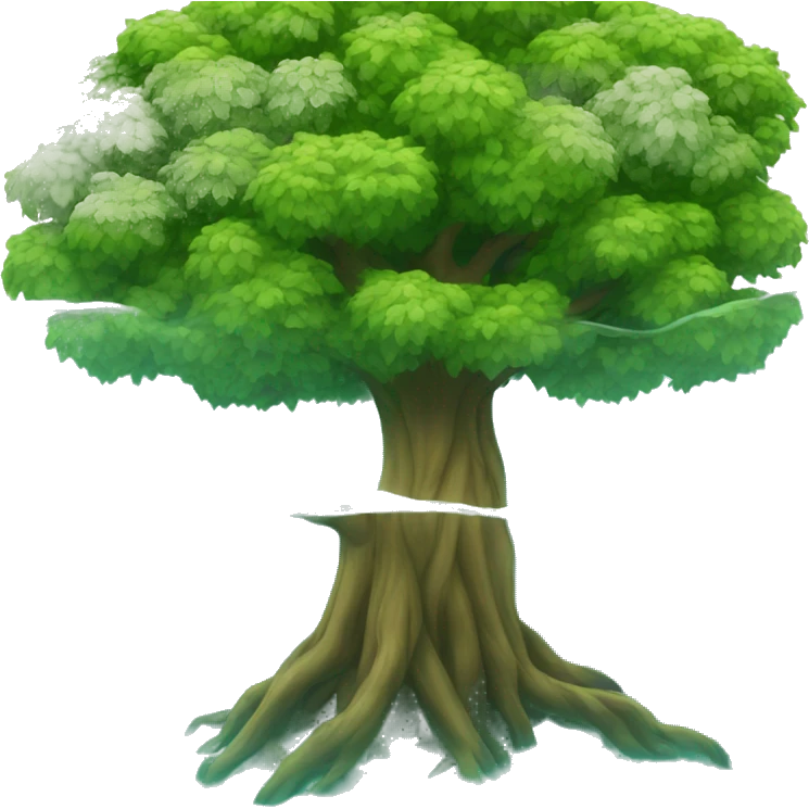 Tree in the ocean  emoji