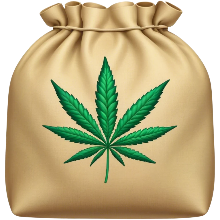 Bag of marijuana emoji