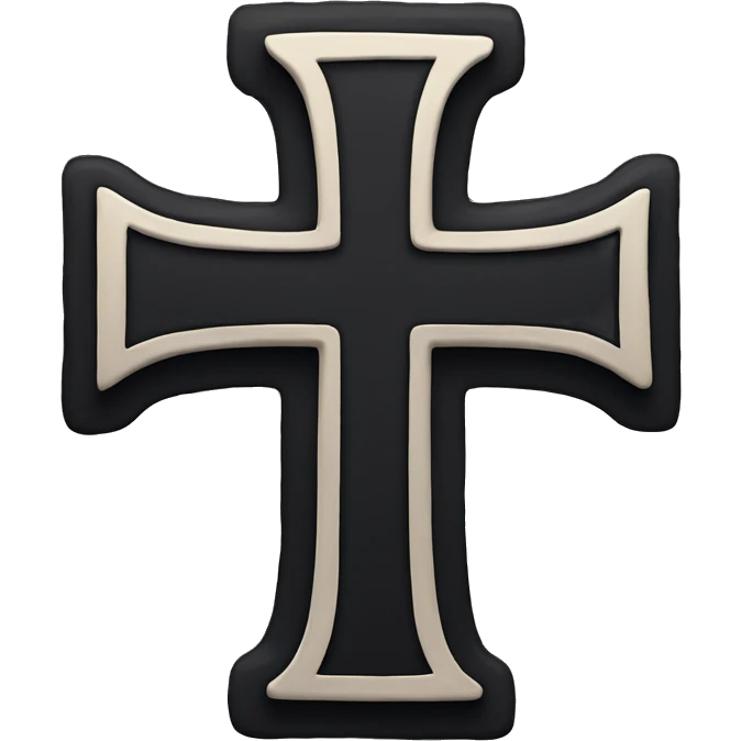 Black cross emoji