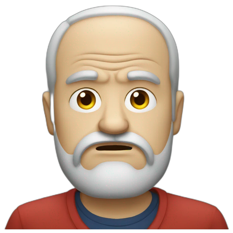 french grumpy man emoji