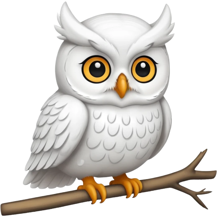 белая сова emoji
