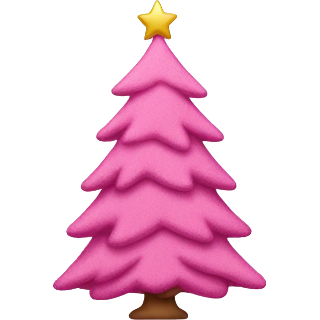 pink christmas tree  emoji
