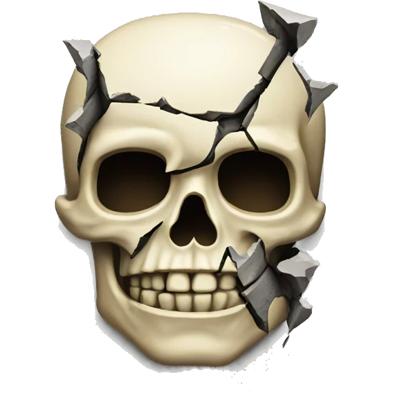 broken Skull Iphone  emoji