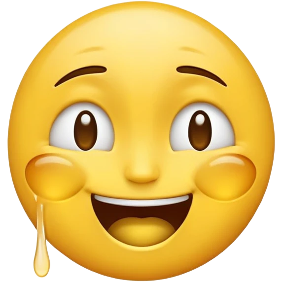 an emoji combining laughing and crying expressions into one face, blending both emotions emoji