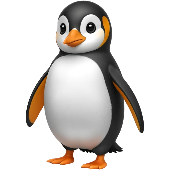 Penguin walking emoji