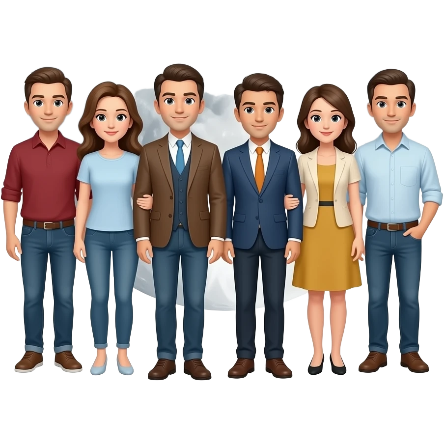 Ciloeut of coupls in front of the moon emoji