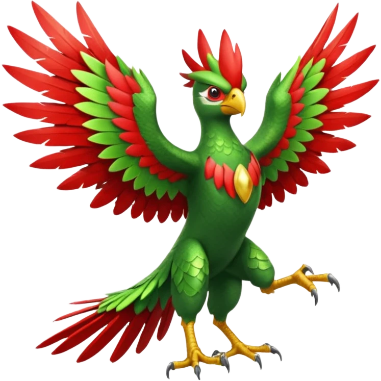 Sceptile-Hawlucha-fusion emoji