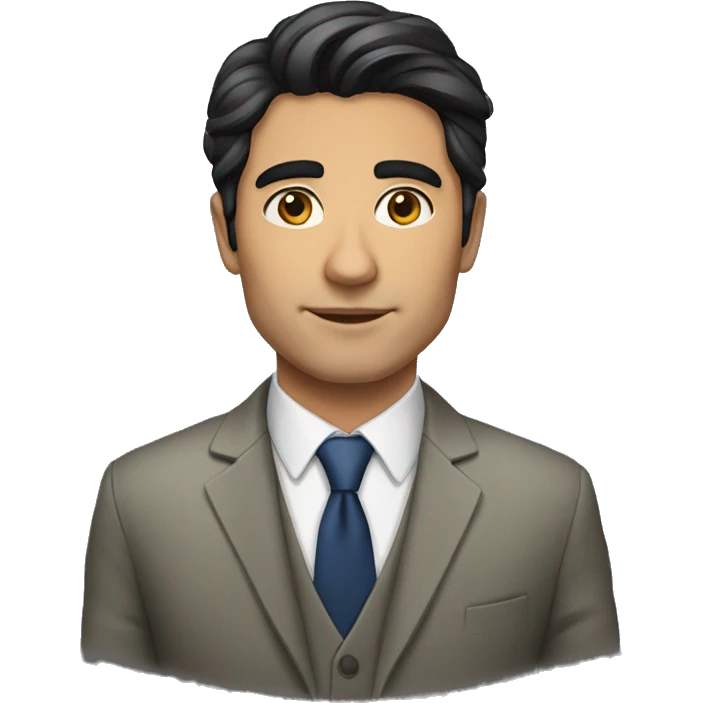 male EU lawyer dark hair olive skin emoji