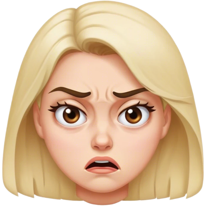 mulher revirando os olhos brava emoji