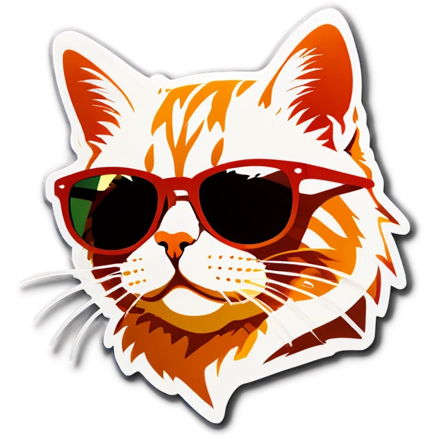 Cat with sunglasses emoji