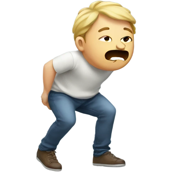 Guy farting emoji