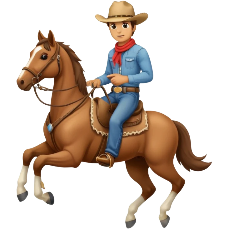 cowboy riding a horse emoji