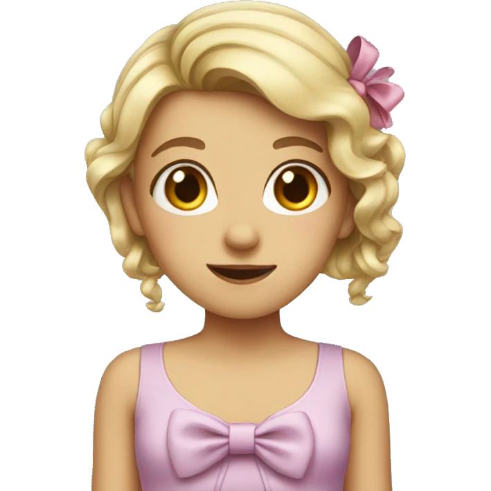 girl wearing bow  emoji
