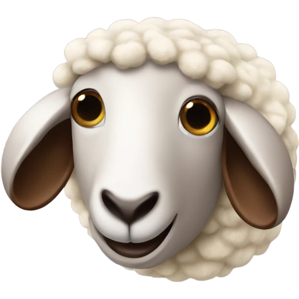 A sheep eats chocolate emoji