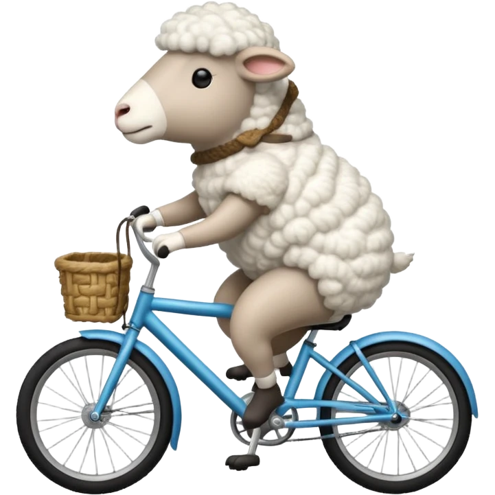 sheep on bike emoji