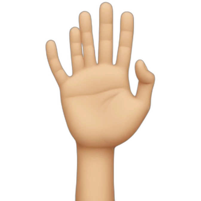 Fingers touching emoji