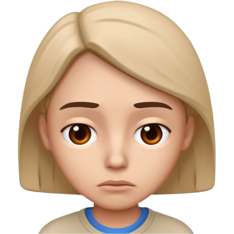 disapointment people, 3D emoji