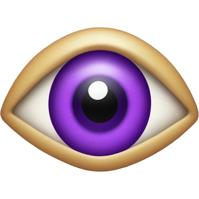 evil eye that's purple emoji