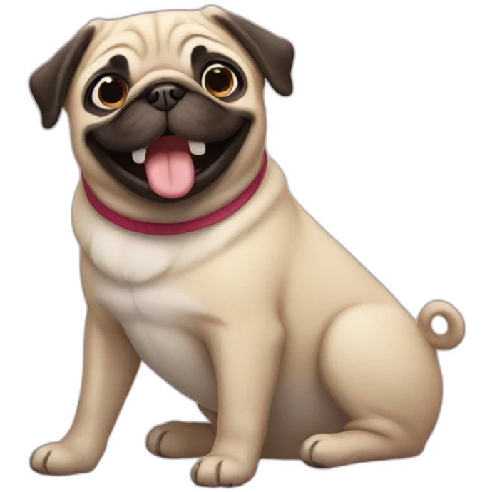 Happy Pug emoji