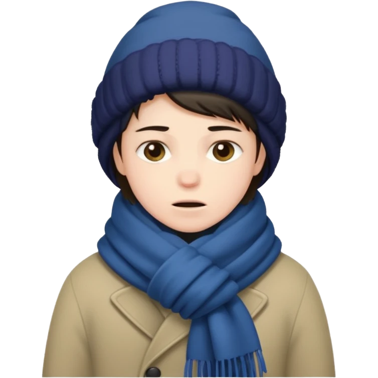 a cold person emoji