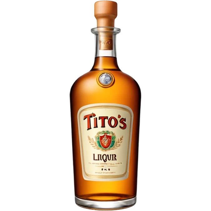 Tito’s liquor bottle emoji
