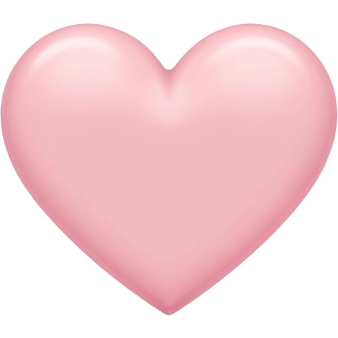 Pastel pink heart emoji