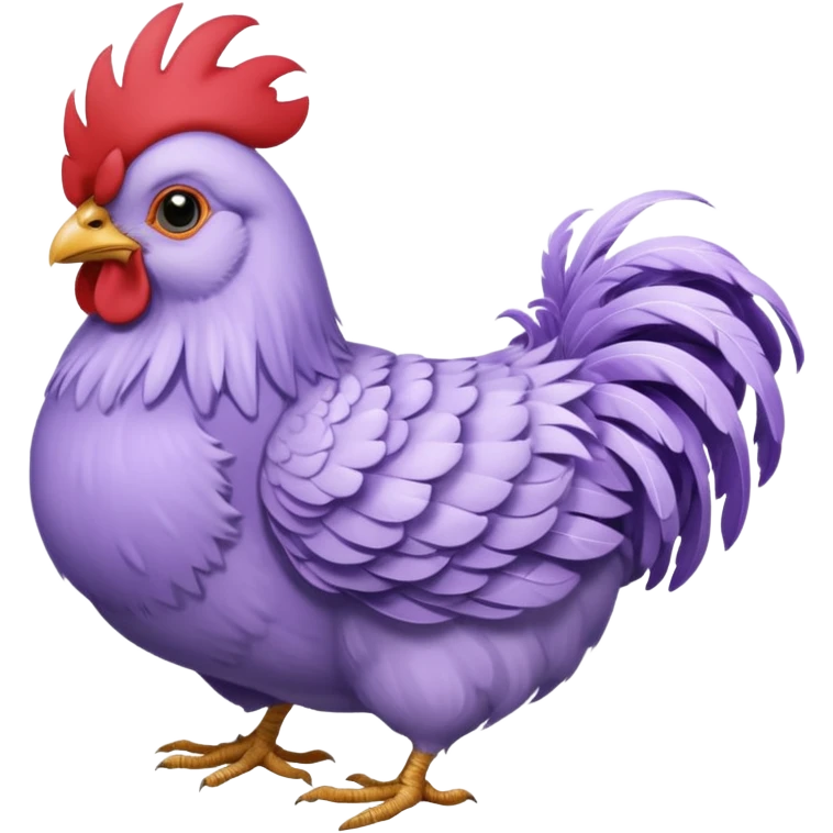 Lavender ameraucana emoji