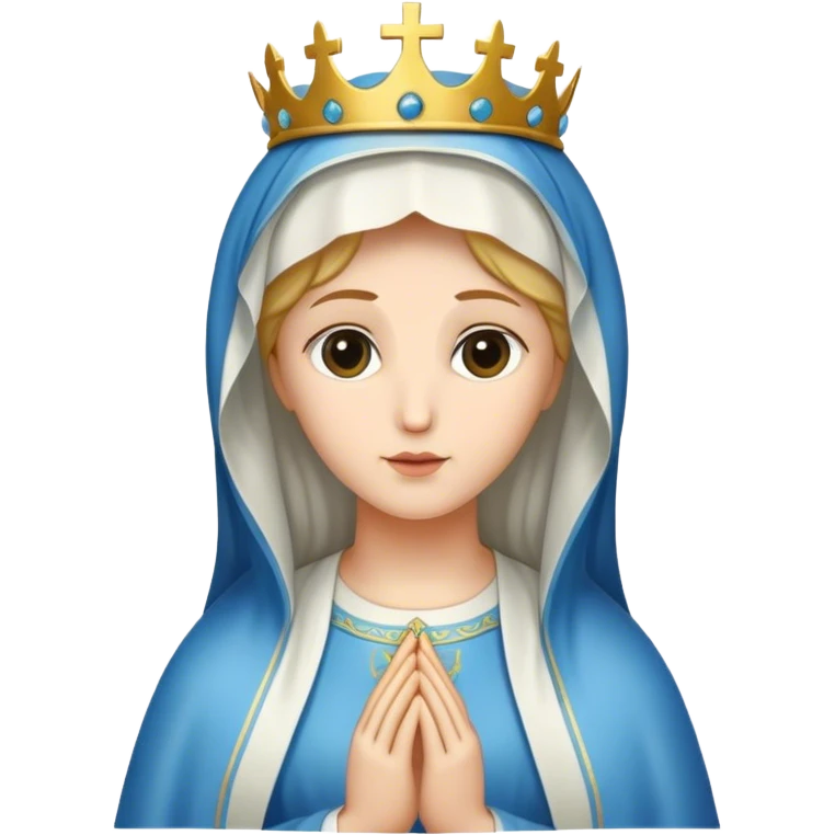 holy mary no crown or cross emoji