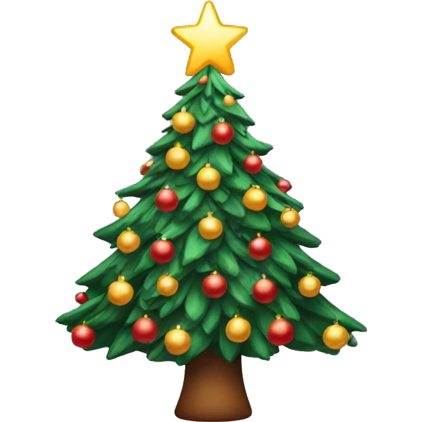 Aesthetic Christmas tree emoji