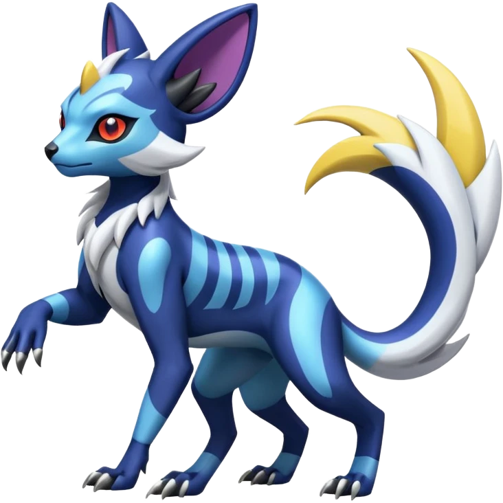 Genet-Absol-Zeraora-Primagen-fusion-creature  emoji