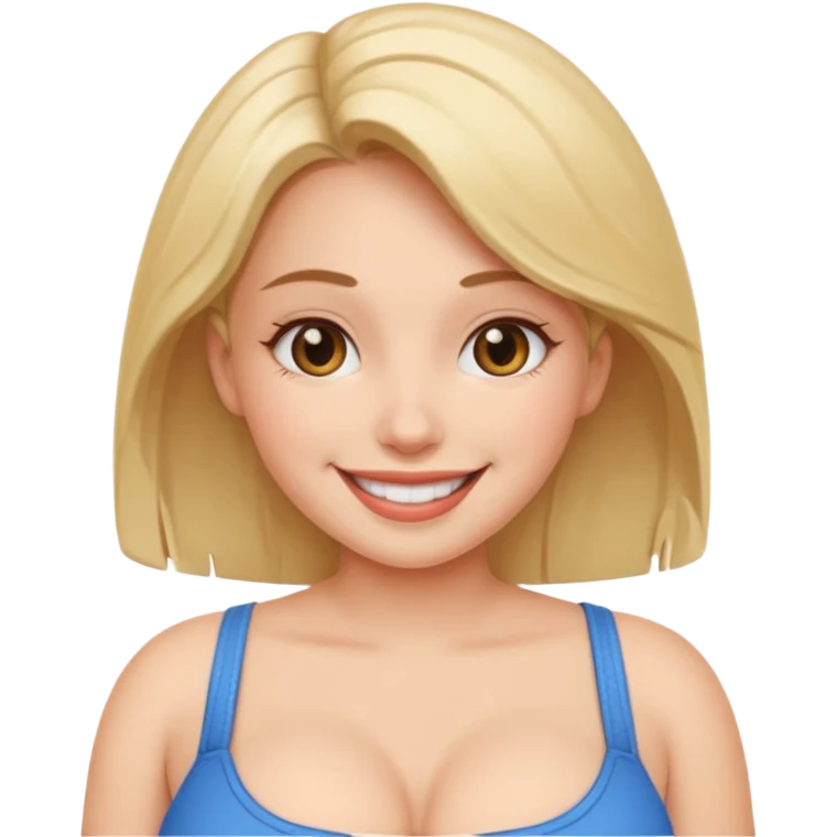 Girl with big boobs emoji